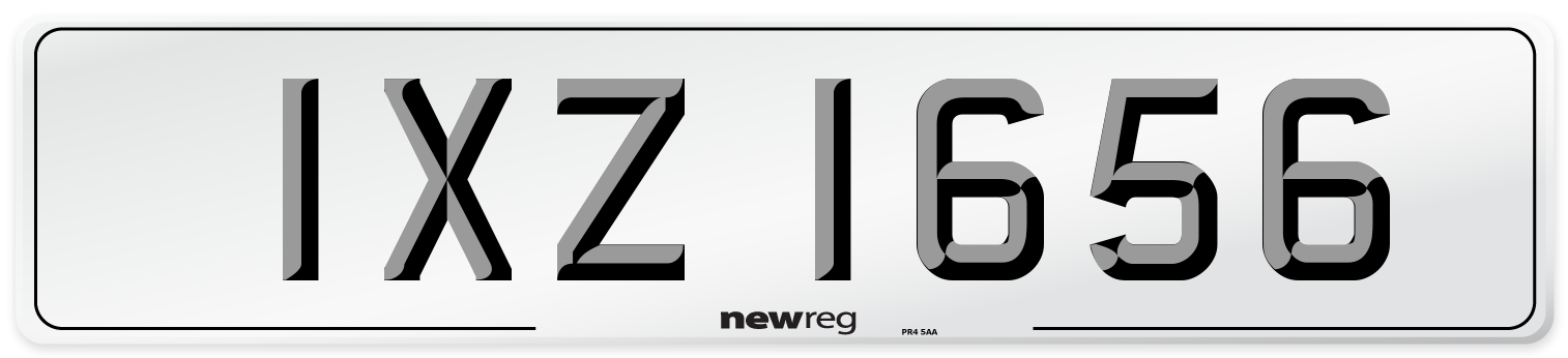IXZ 1656 Number Plate from New Reg